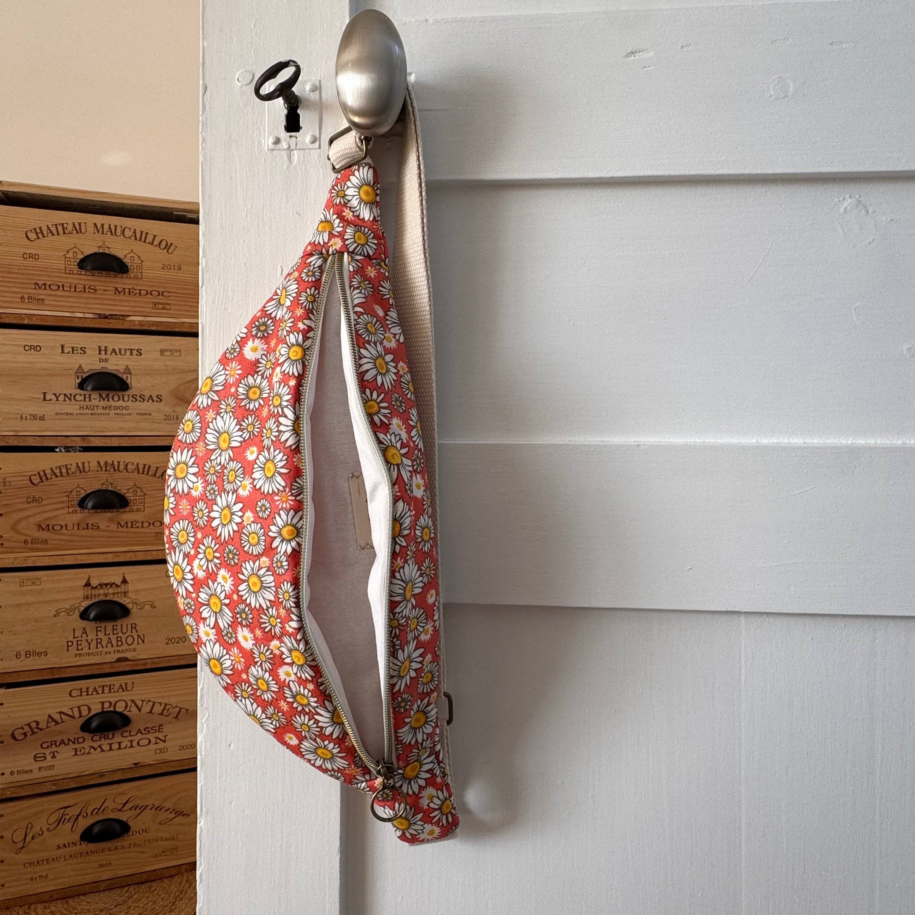 Sac banane imperméable marguerite