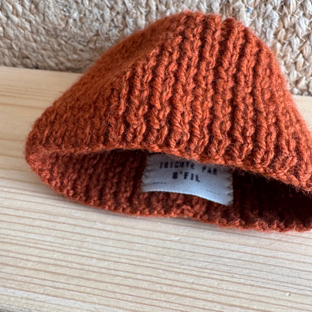 Bonnet pompon écureuil