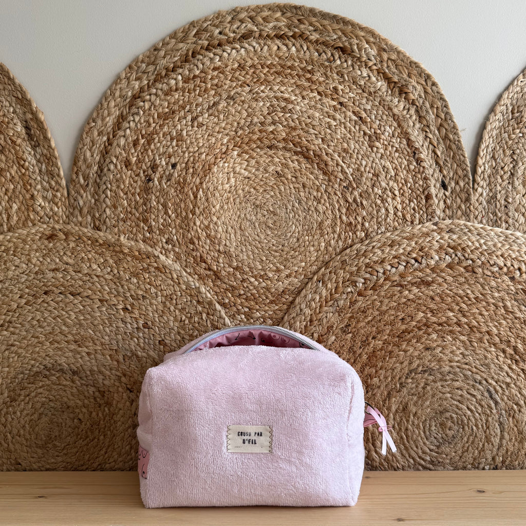 Trousse de toilette rose octobre rose