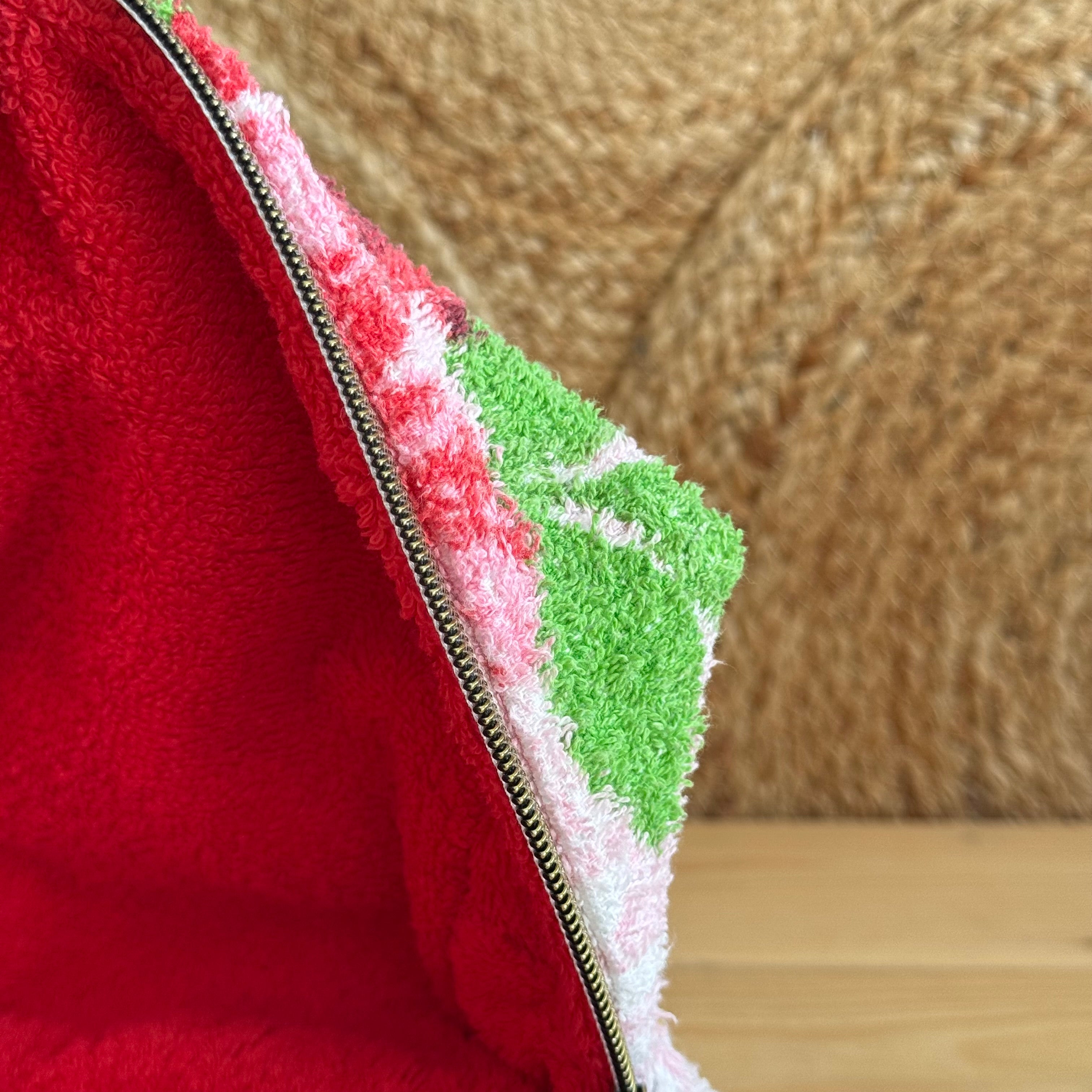 Trousse de toilette vintage / rouge