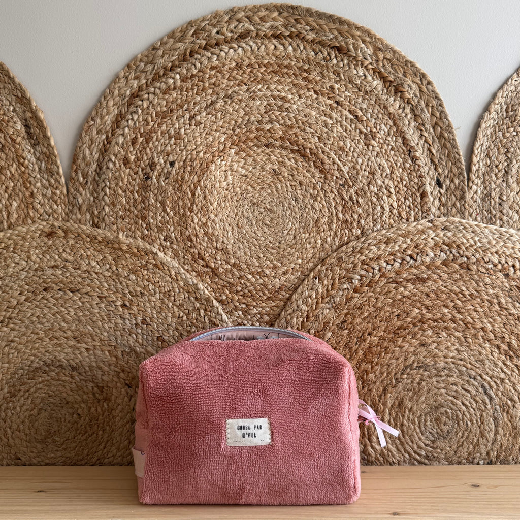 Trousse de toilette corail octobre rose